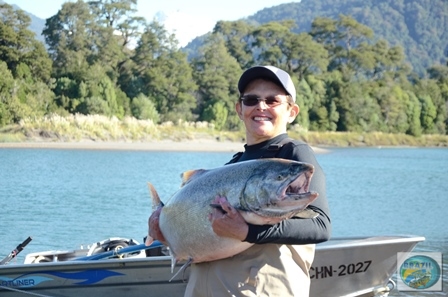 Fotos da pesca esportiva em Chaiten no Chile